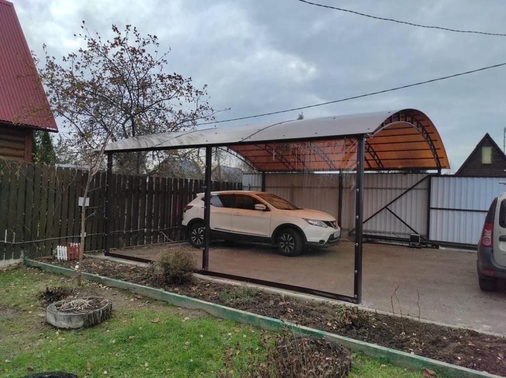 Прозрачные шторы ПВХ для навеса под автомобиль в Лосино-Петровском